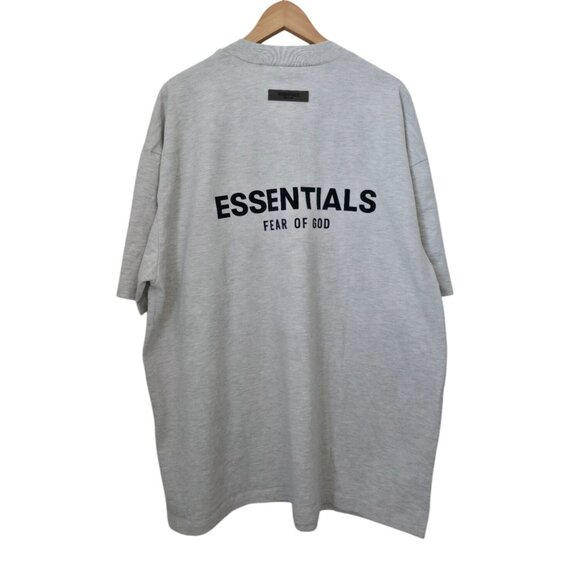 Essentials Fear Of God Dark Oatmeal 100% Cotton Casual Crewneck T-Shirt Sz XL - Picture 2 of 9